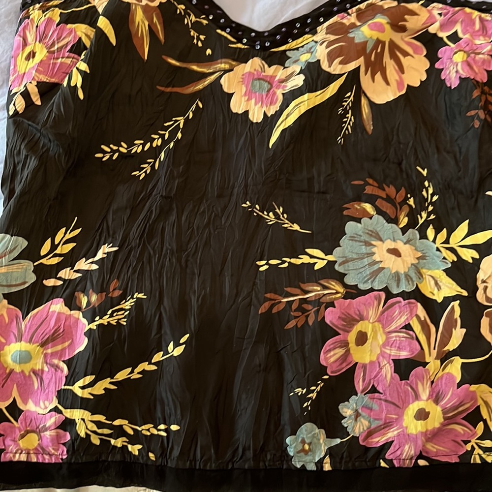 Beautiful BODEN silk floral sparkly camisole size S - Picture 4 of 14